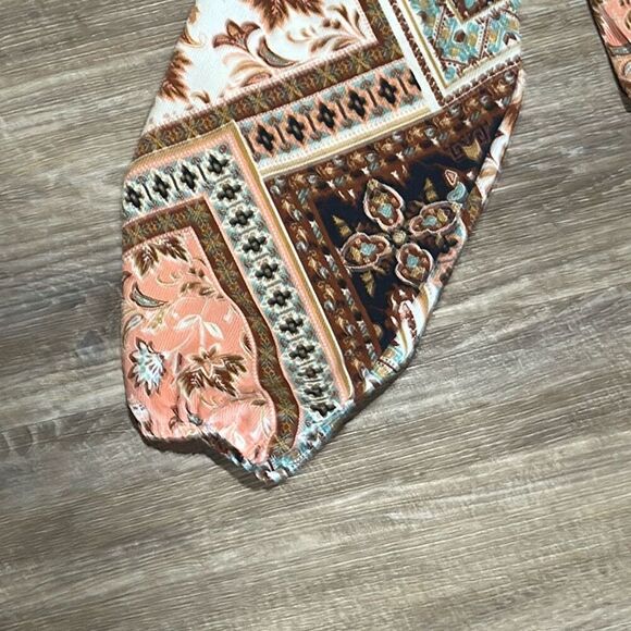 Willow & Root tie front blouse hippie boho blouse L - Picture 5 of 11